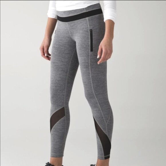 Lululemon Inspire 7/8 Tight Gray Zip Pockets 6 - Picture 12 of 12